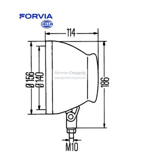 Hella Arbeitsscheinwerfer Proflex-Gladiator - 12/24V - Nahfeld - Gummigeh�use