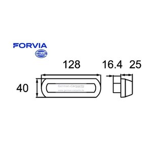 Zusatzblinkleuchte Shapeline Tech - LED - 12/24V