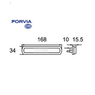 Seitenmarkierungsleuchte Shapeline Tech LED 12/24V ADR/GGVS links/rechts