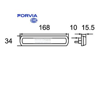 Seitenmarkierungsleuchte - Shapeline Tech - LED - 12V - Anbau/geklebt - ADR/GGVS