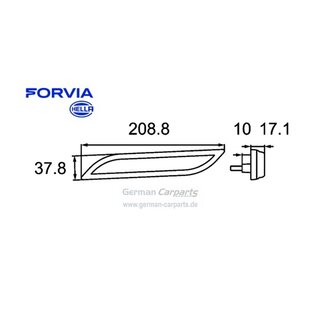 Seitenmarkierungsleuchte Shapeline Style - LED - 12V/24V