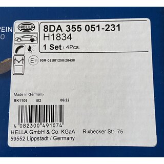 Bremsbackensatz, Feststellbremse - H1834 - HYUNDAI / KIA