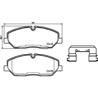 Hella Bremsbel�ge - f�r Verschlei�warnanzeiger vorbereitet - T2570 - HYUNDAI