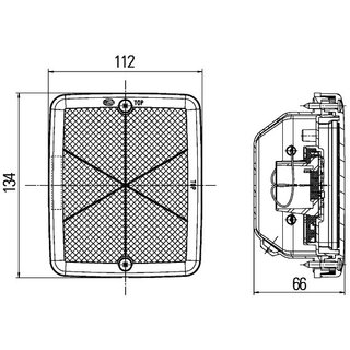Blinkleuchte - LED - 12V - Einbau/geschraubt - ADR/GGVS