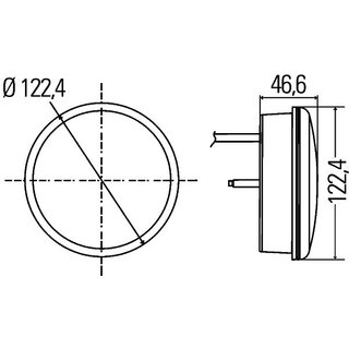 Blinkleuchte - LED - 12V - Anbau/geschraubt - ADR/GGVS
