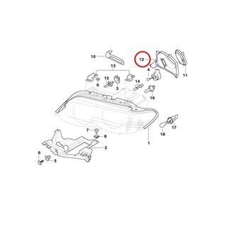 Abdeckkappe Abblendlicht rechts BMW X5 E53 vgl. 63 12 6 928 212