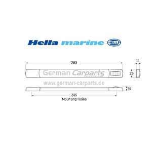Innenraumleuchte - LED - 12/24V - 3W - 2700K