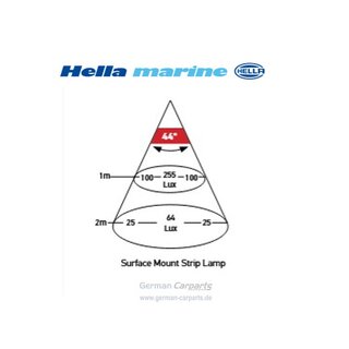Innenraumleuchte - warmwei�/rot - LED - 12/24V - 3W - 2.700K