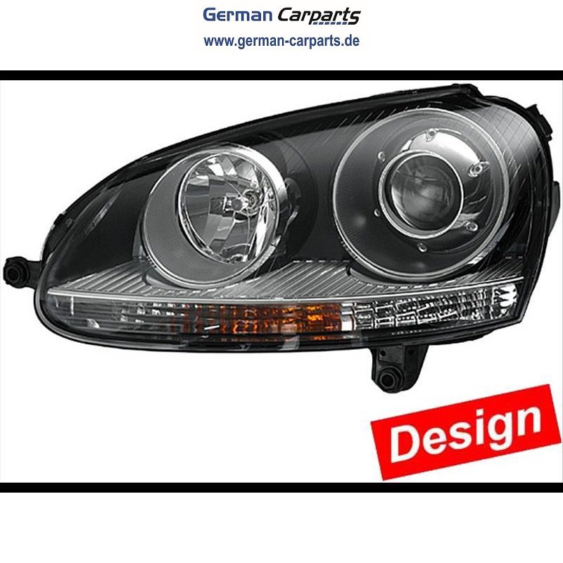 Hella, 2VP 009 500-811, LED Rückleuchten Set VW Golf 5 rot/silber RHD