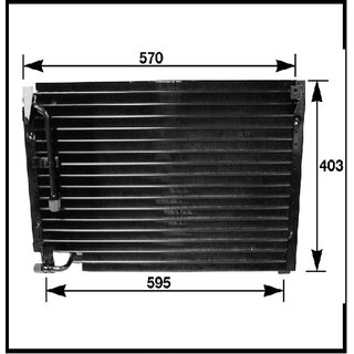 Hella Khler Kondensator Klimaanlage Volvo 740, 940