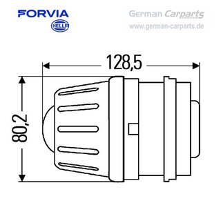 Hella, Hauptscheinwerfer links rechts Abblend-Modul Rechtsverkehr H7, 1BL 009 071-001