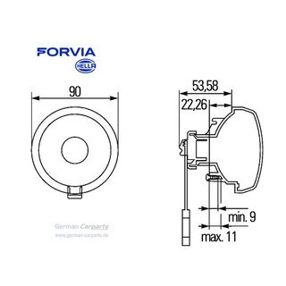 Blinkleuchte klarglas 90 mm 24V ECE vorne links/rechts - u.a. f�rWohnmobile