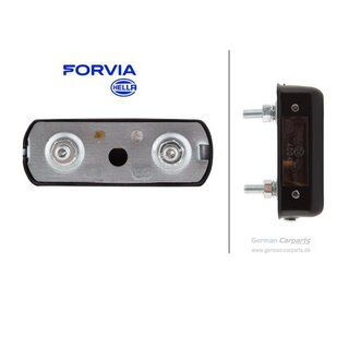 Hella 2KA 997 011-001 Kennzeichenleuchte schwarz Anbau; Schraubanschluss C5W 12V