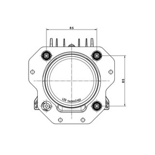 Hella 1AL 010 820-021 90mm Bi-LED Scheinwerfer Fendt Kgel Krone