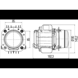 Hella 1AL 010 820-021 90mm Bi-LED Scheinwerfer Fendt Kgel Krone