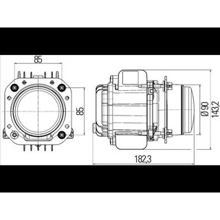 Hella 1AL 010 820-021 90mm Bi-LED Scheinwerfer Fendt Kgel Krone