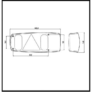 LED Rückleuchte rechts ohne Kennzeichenleuchte und LED Can Bus  Controller-990013513