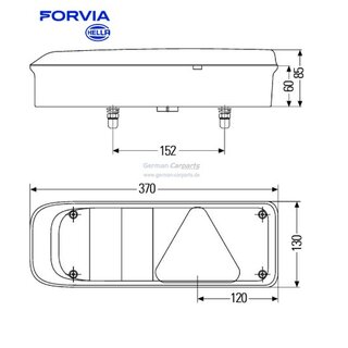 Hella Heckleuchten Easy Conn 1 ECE/ADR/GGVS  2VP 340 930-001  24V Gl�hlampe