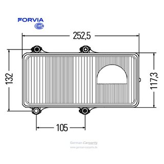 Hella Hauptscheinwerfer links  Ferrari F40 Mondial 348 355 456  1DL 005 600-097