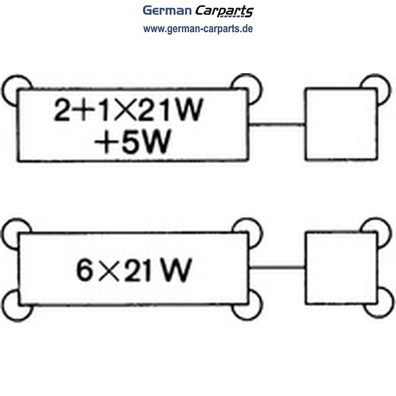 21W Anhänger 12Volt Hella Bosch Blinkgeber 2+1